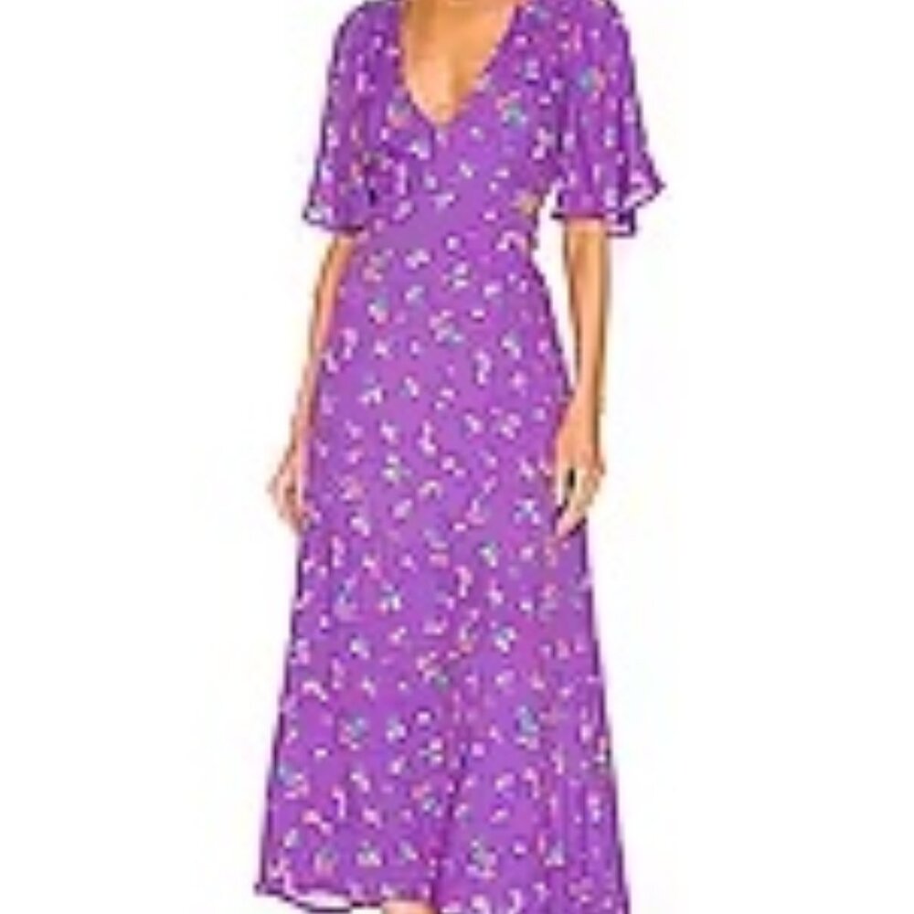 AFRM Renzo Dress in Violet Bouquet